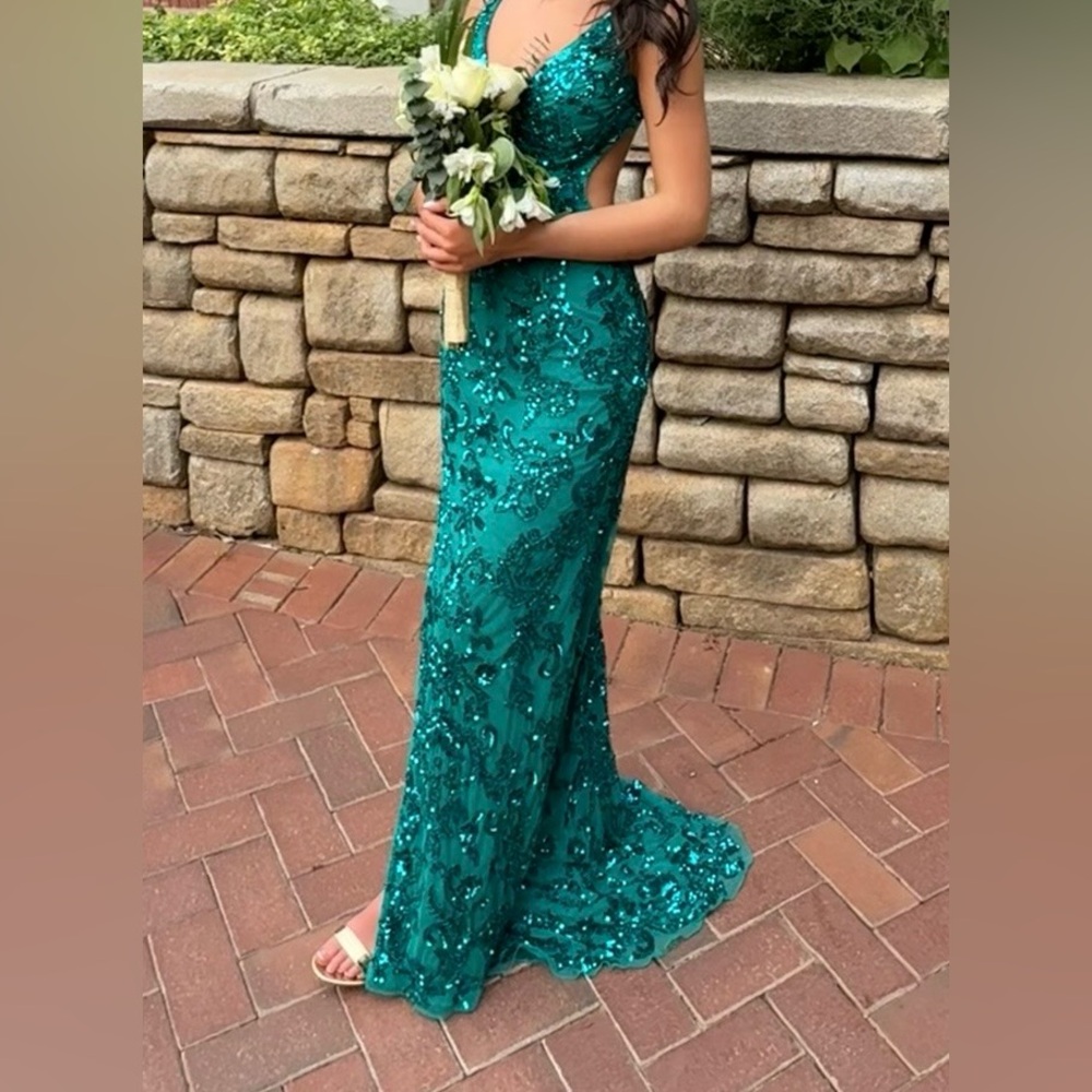 Sherri Hill Jade Green Dress